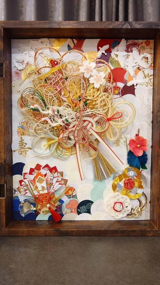 ご祝儀袋の壁掛けアート！