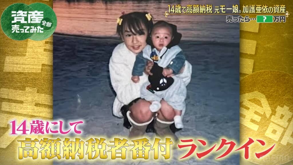 高額納税者番付に載った14歳当時の加護亜依