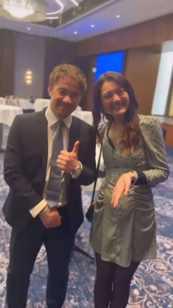 岡崎慎司さんとのツーショット