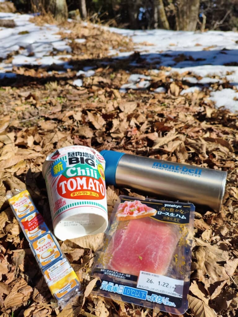 山に持ち込んだ食材