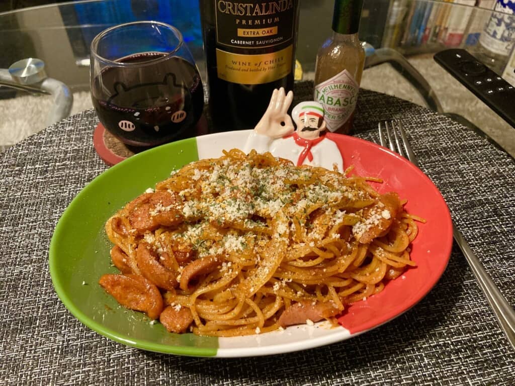 イタリアのおじさんが全てのパスタをほめてくれるデザイン！