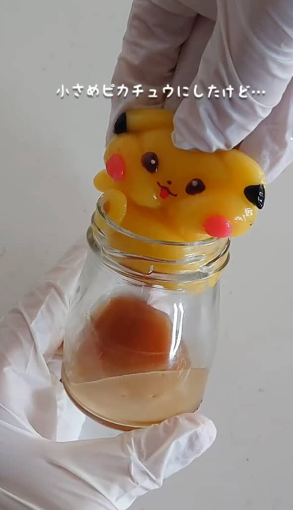 先ほどより小さめピカチュウで挑戦