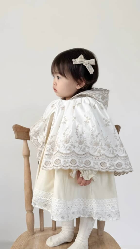 裏フリースのかわいすぎるポンチョ