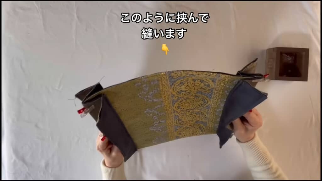 着物の帯をリメイクしてリュックを作る方法