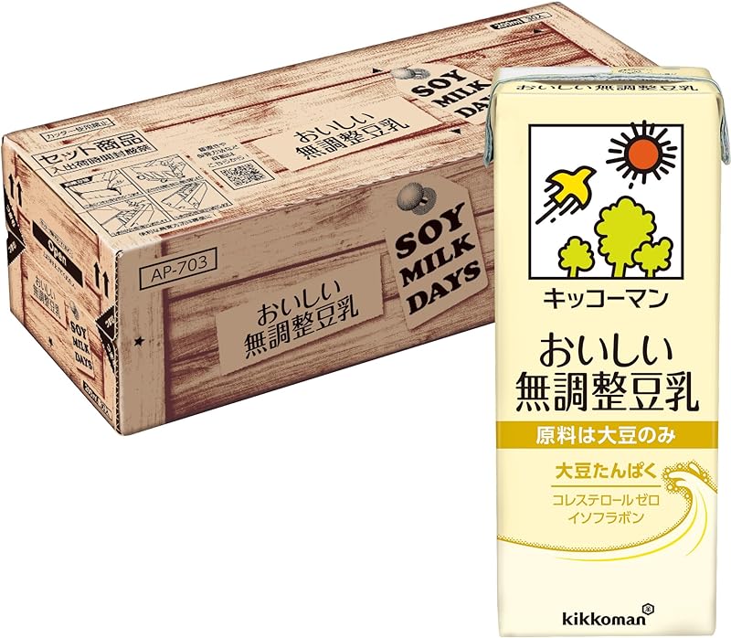 キッコーマン おいしい無調整豆乳 SOYMILK DAYS 200ml×30本