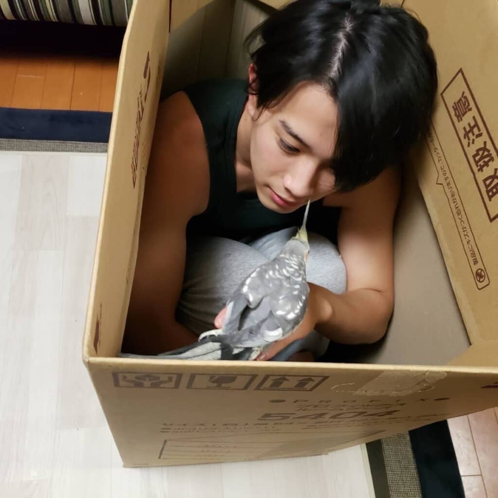 シュールな構図でもかっこよく見えてしまう甘いルックス（ビフォー）