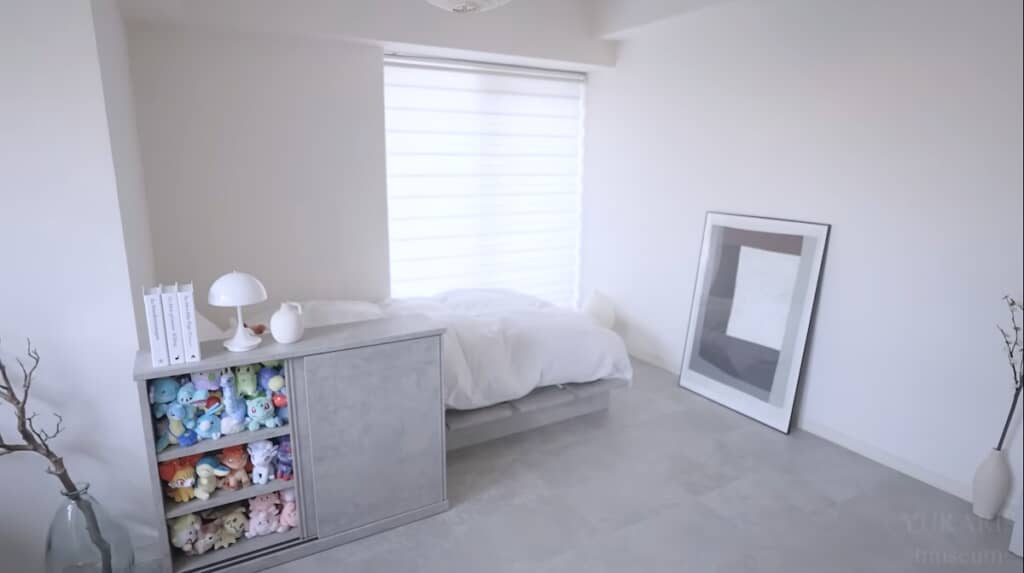 色味の少ない部屋にポケモンが色を添えてますね！