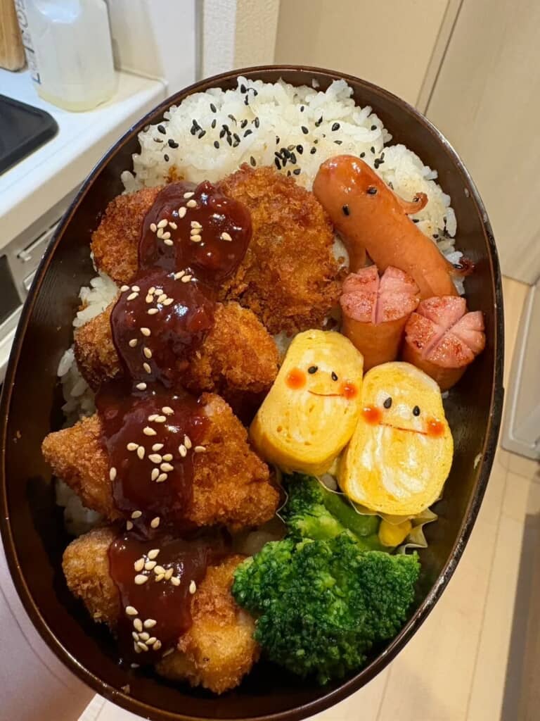 妻が撮ったお弁当