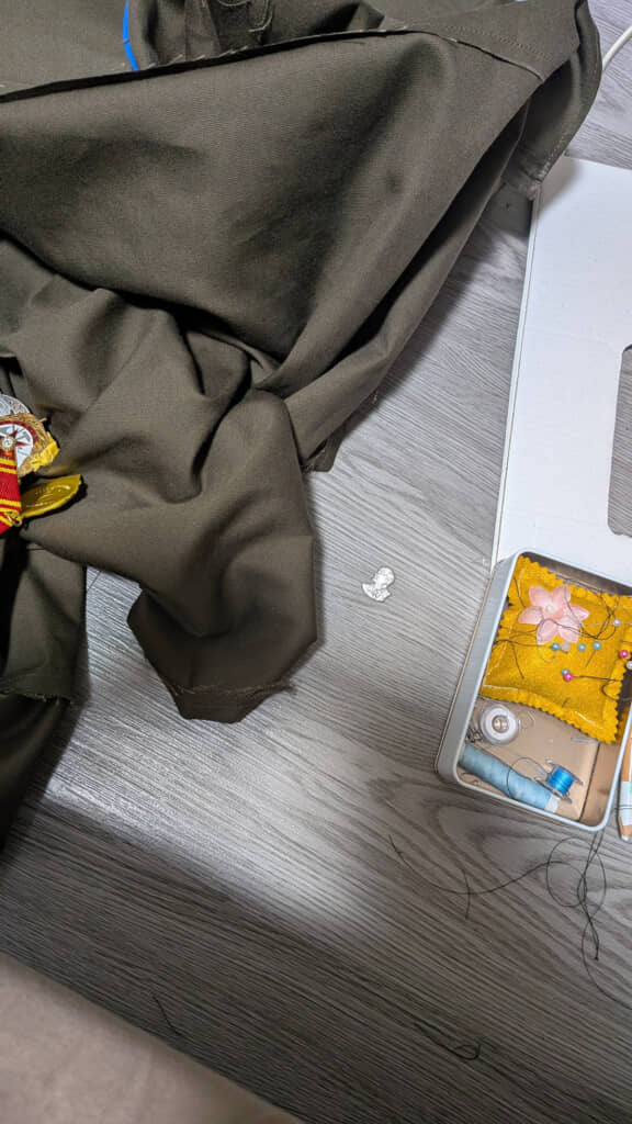 その銀色の横顔の正体は……　画像提供：竹（清純）さん（@naporitan1947）