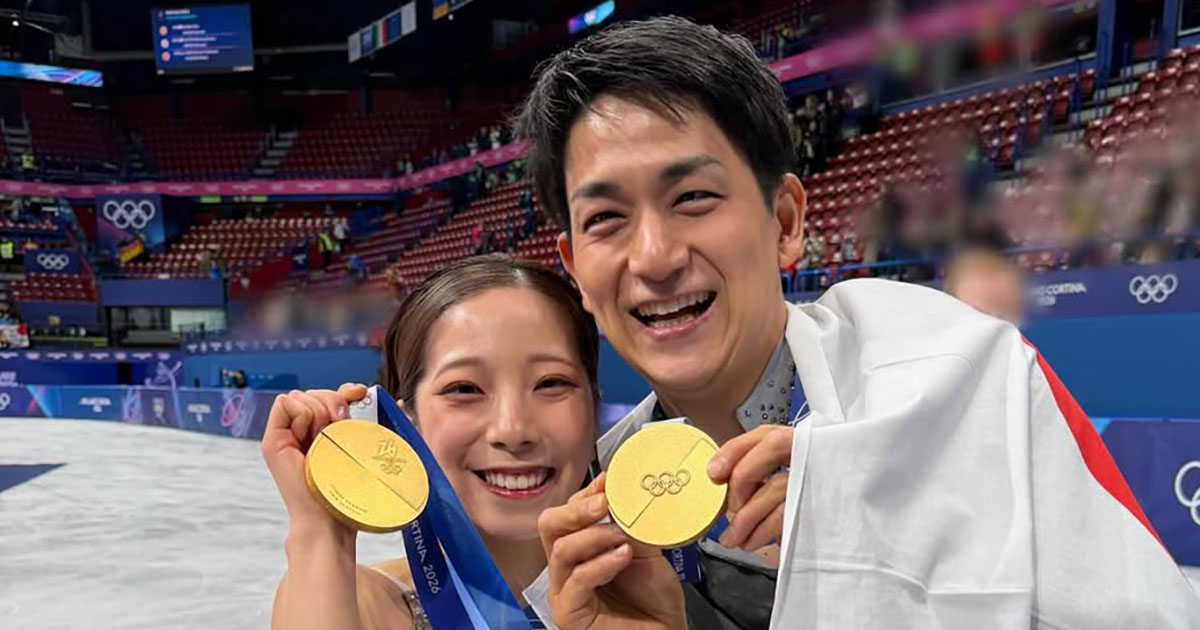 「2人でかわいがってます」りくりゅう、金メダル獲得を支えた“ペットみたいなアイテム”→「目が好き」と大興奮(1/3) | スポーツ ねとらぼ
