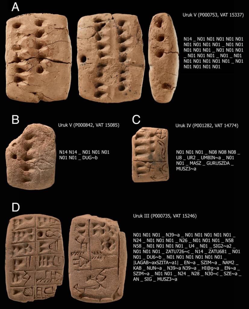 4万年前の遺物に刻まれていた情報伝達手段とみられる原文字のようなもの