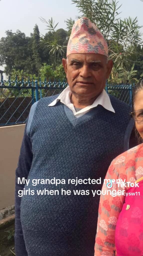 とても優しそうなおじいちゃん、昔はどんな感じだったのでしょう