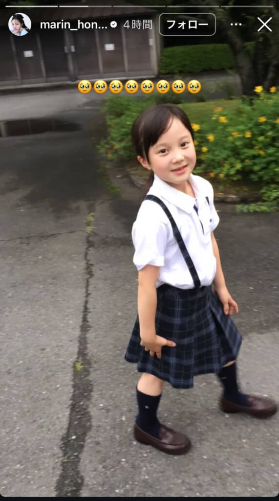 本田紗来さんの幼少期ショット