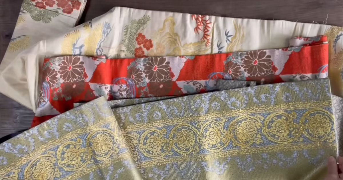 華やかな着物の帯→ほどかずリメイクしたら……　意外な完成品に「夢のようです！」「素晴らしいアイデア」（1/3） | ハンドメイド ねとらぼ