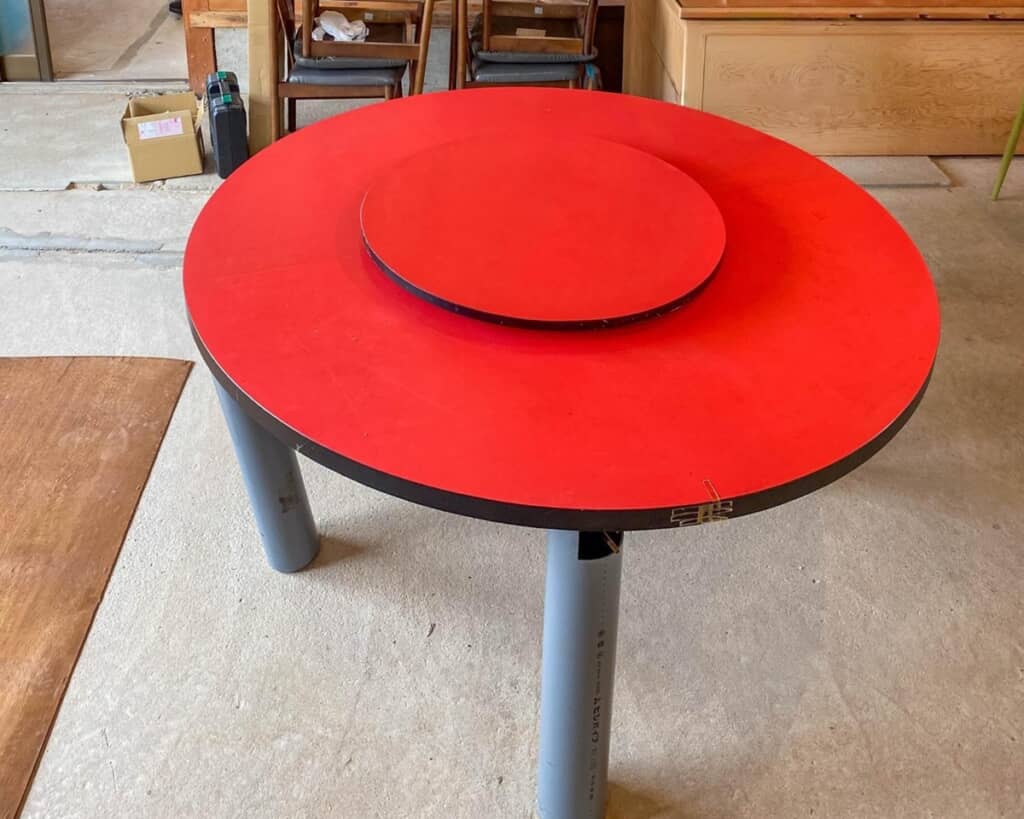 もらい物の中華テーブル