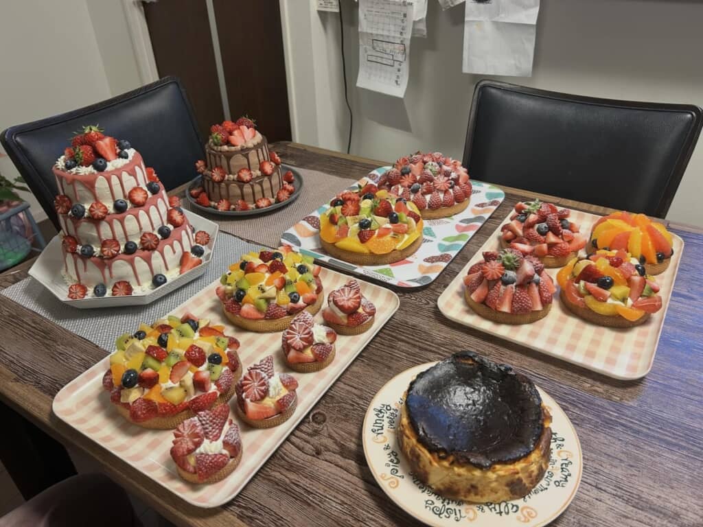 妻のために作ったフルーツビュッフェ！