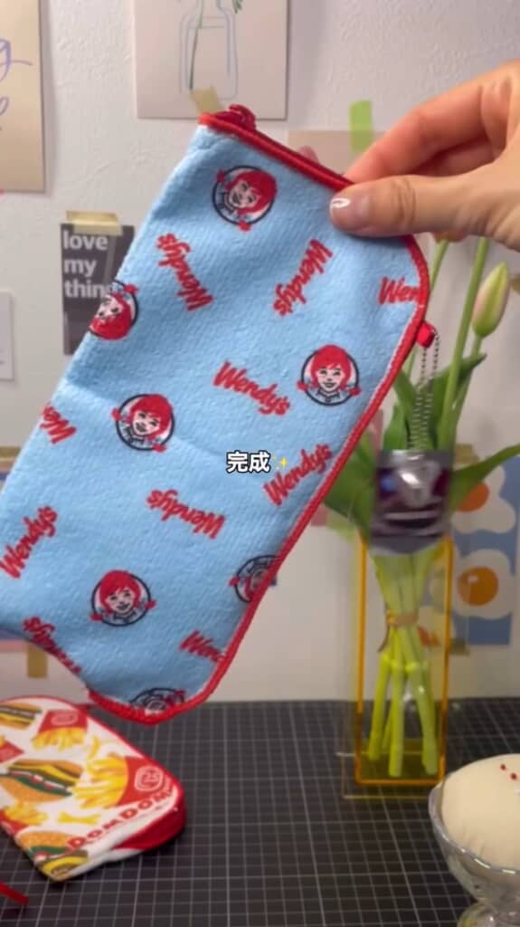 かわいいポーチが完成！