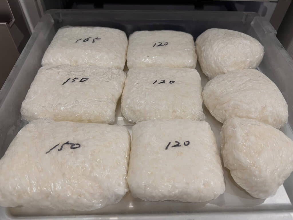 丁寧にグラム分けされてる……！