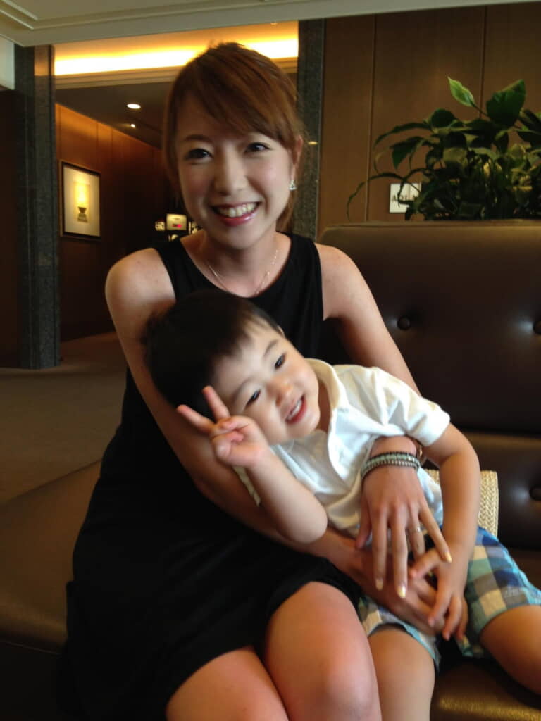 息子さんは安心しきっていますね