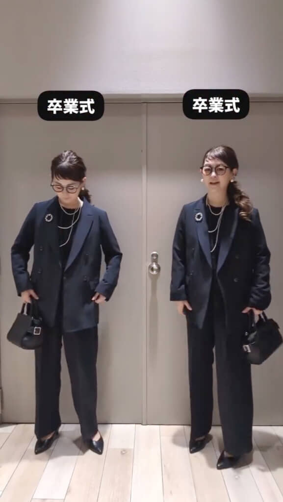 フォーマルな卒業式コーデ