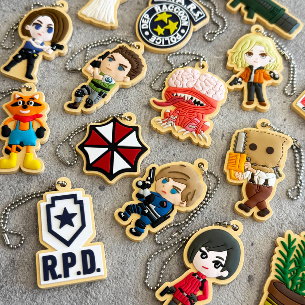 アイシングクッキー風のラバーキーホルダー