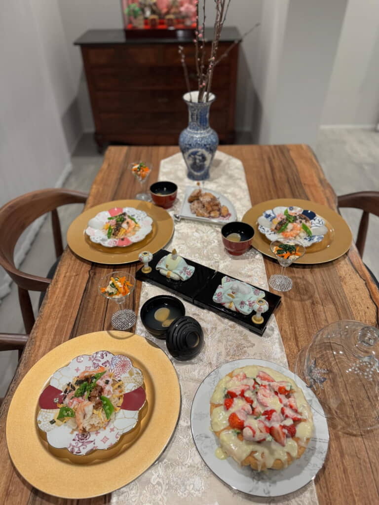 なんて華やかな食卓