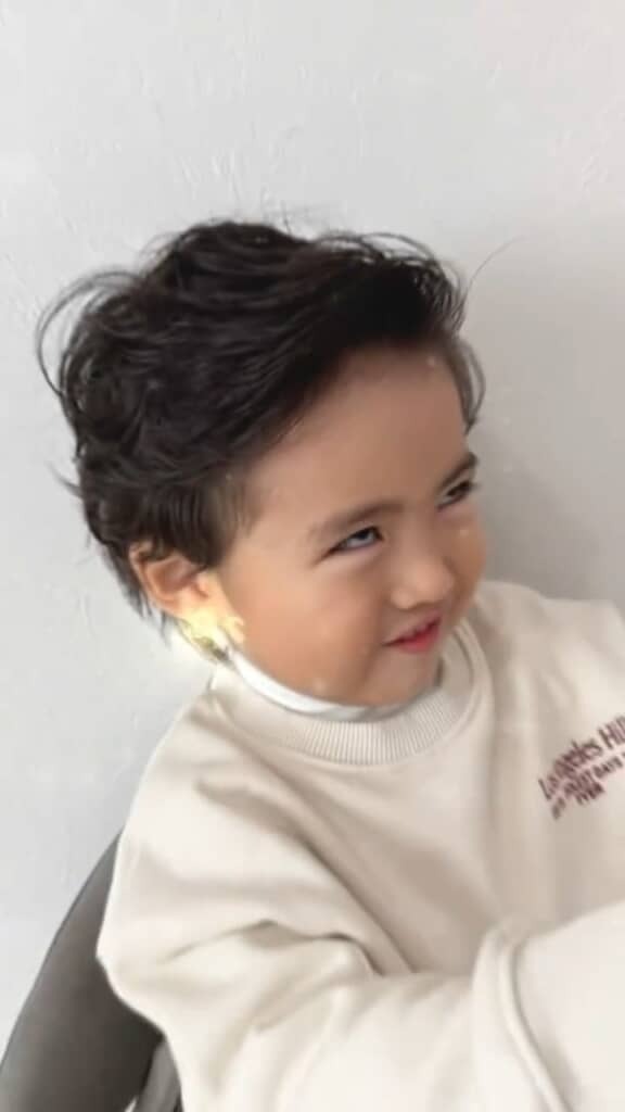 変顔するあおいくん