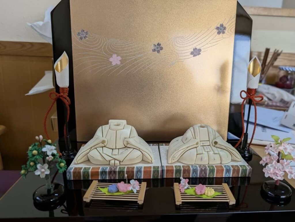 ひな人形の制作過程
