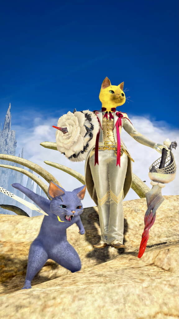 礼装をまとうバロン、そばにはルーン王子も