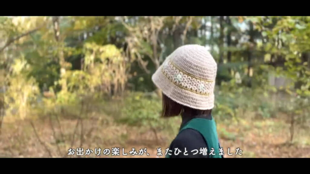 自分用に秋にぴったりの帽子も制作