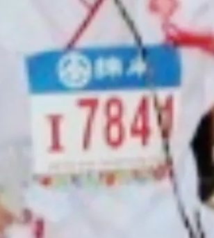 ゼッケンを付けてハーフマラソンに参加