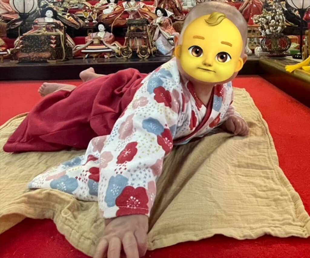 初節句を迎えた娘のまさかの写真