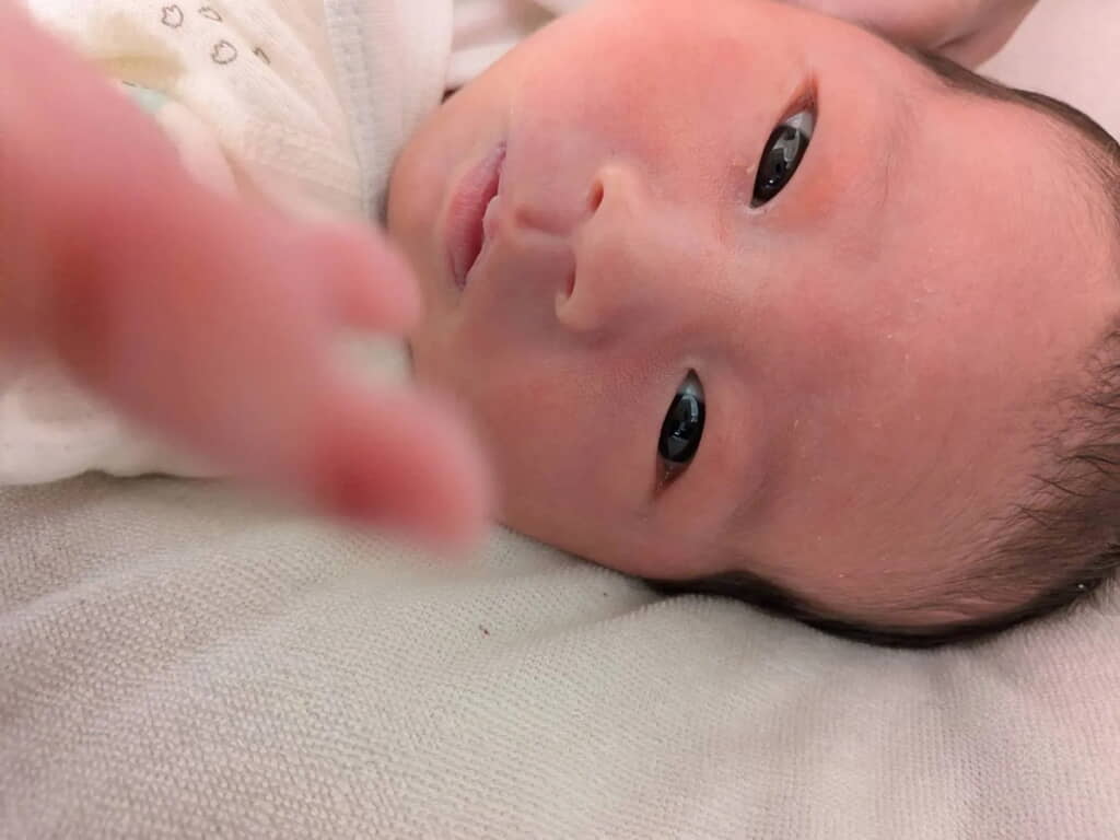 パパが撮った赤ちゃんの写真