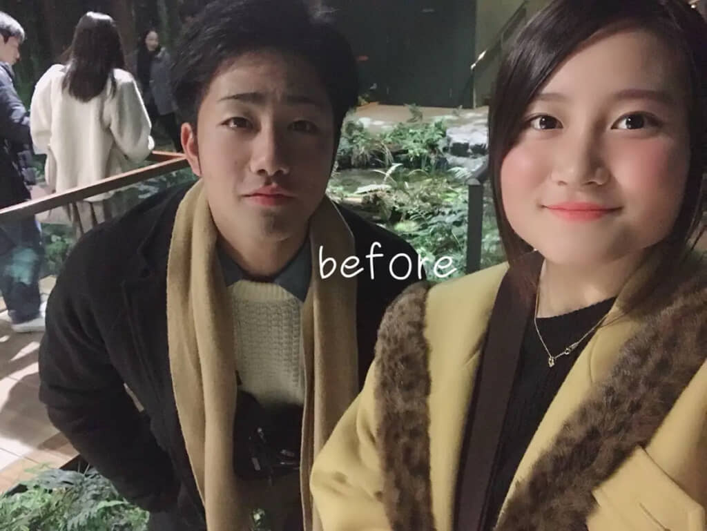 初々しい雰囲気の2人