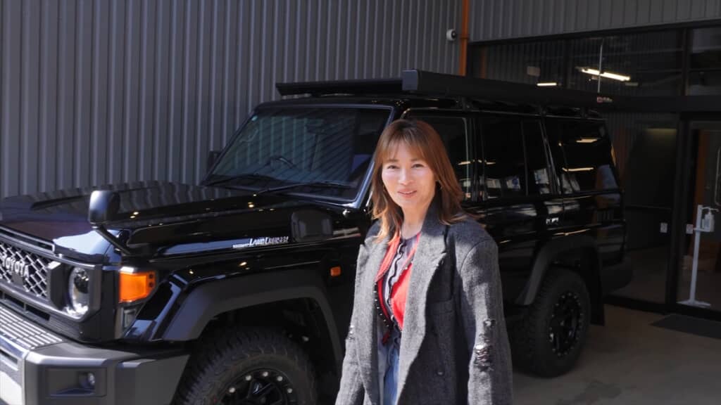 新山千春の愛車・ランドクルーザー70