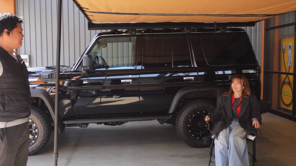 新山千春の愛車・ランドクルーザー70