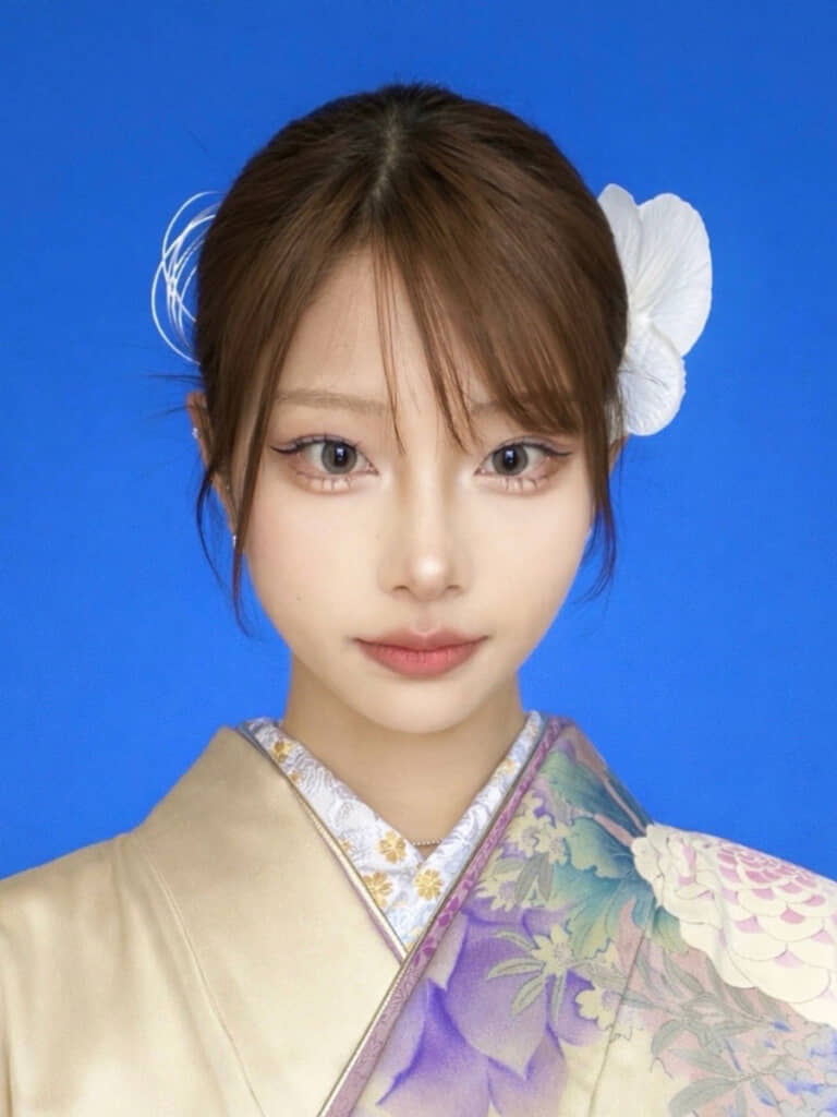 20歳の式典を、かつてお母さんが着た振袖で