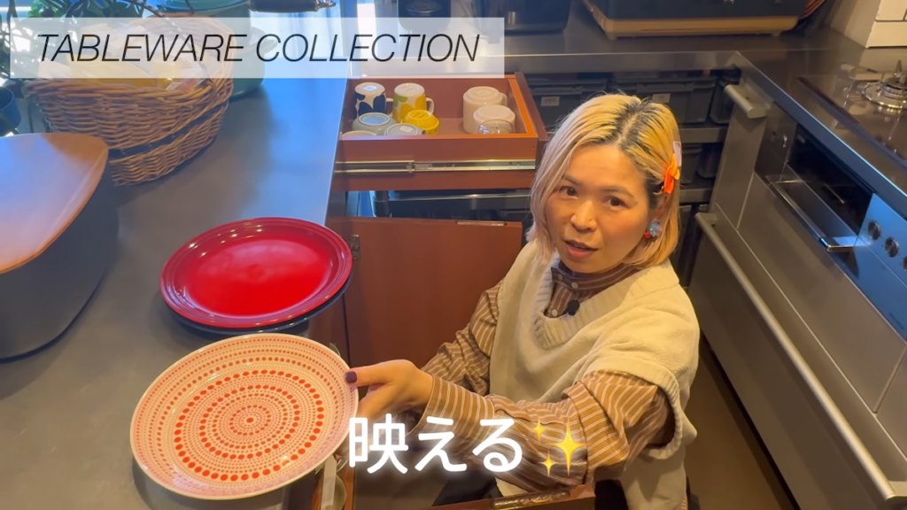 赤いプレートはイベント時に活用