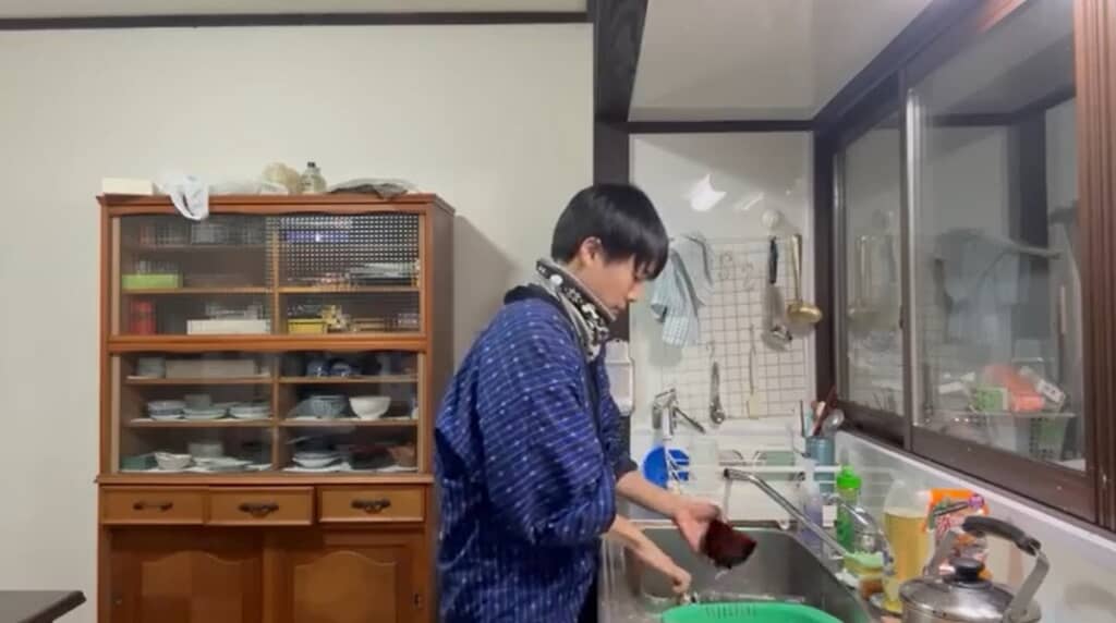 後片付けをします