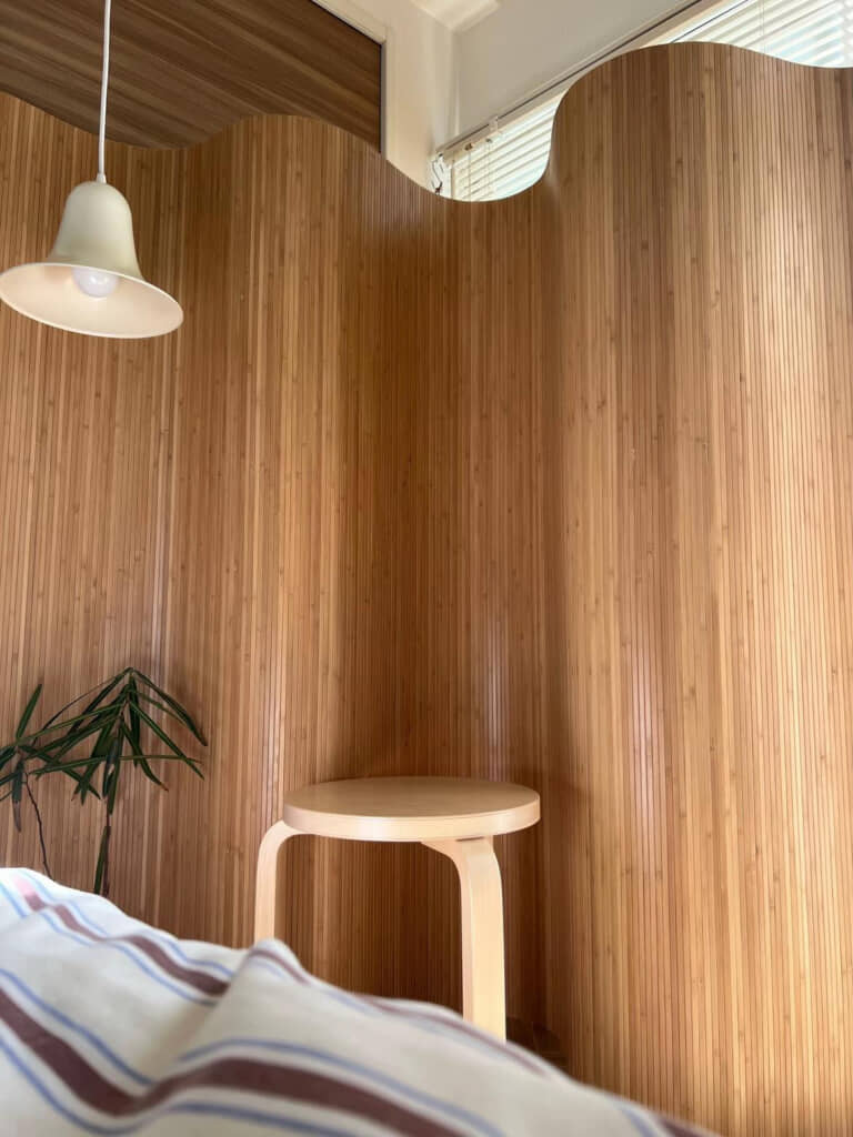 ウッドパーテーションは生活感が出るものを隠す意味もあるようです