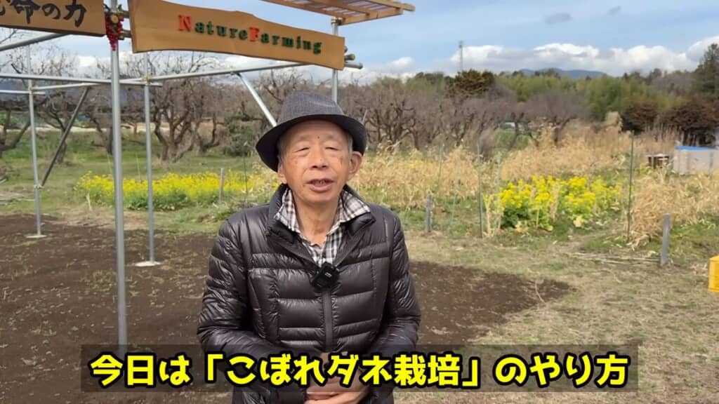 こぼれ落ちた種を利用して栽培する方法