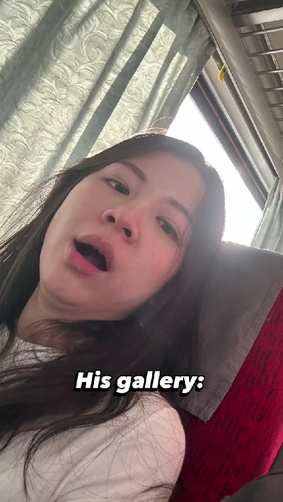 あくびする彼女