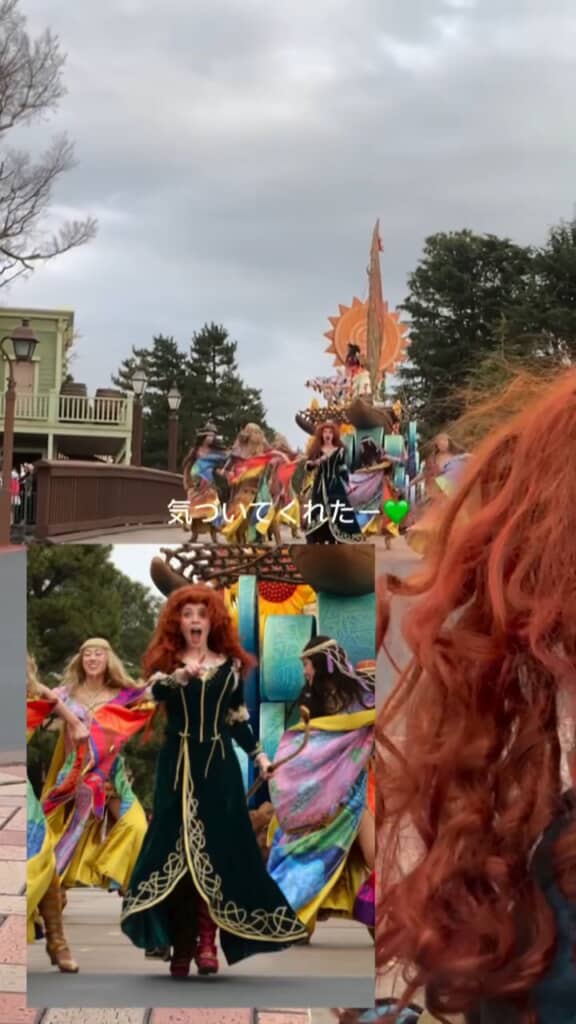 遠くからでも娘ちゃんに気付いてくれた