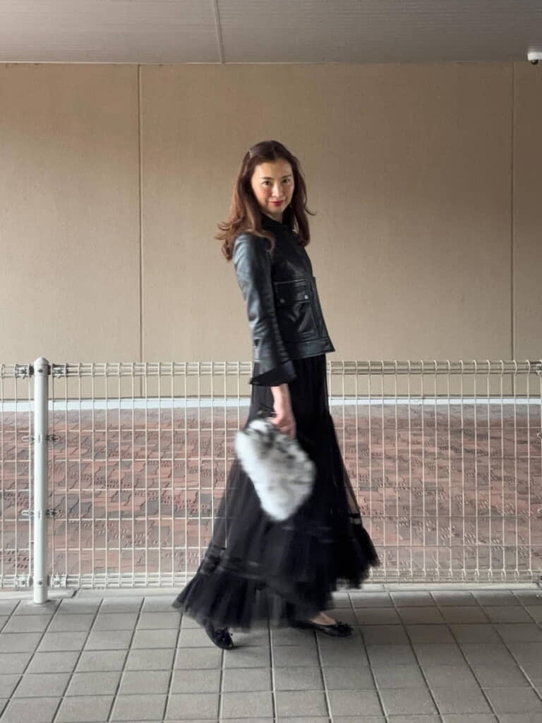 ロックンロールなブラックコーデ