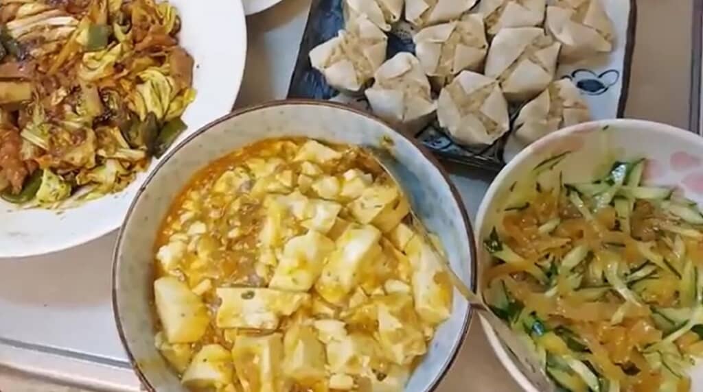 中華ディナーの完成