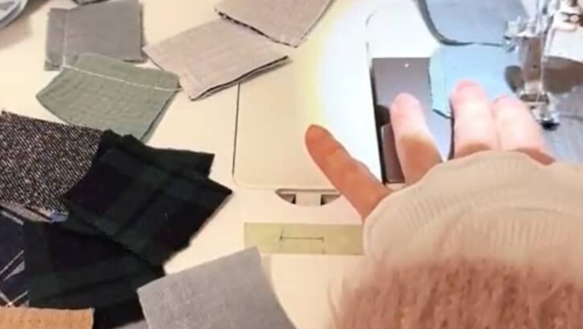 大量のハギレ布をコツコツ縫い合わせていくと……　完成した作品に「圧巻ですね」「あ、これ欲しい！って言うのがいくつもありました」の声（1/3） | ハンドメイド ねとらぼ