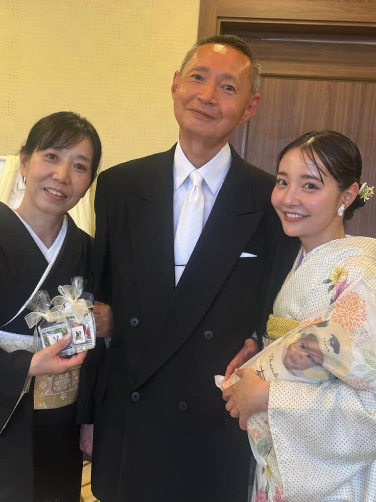 両親と志さんの3ショット