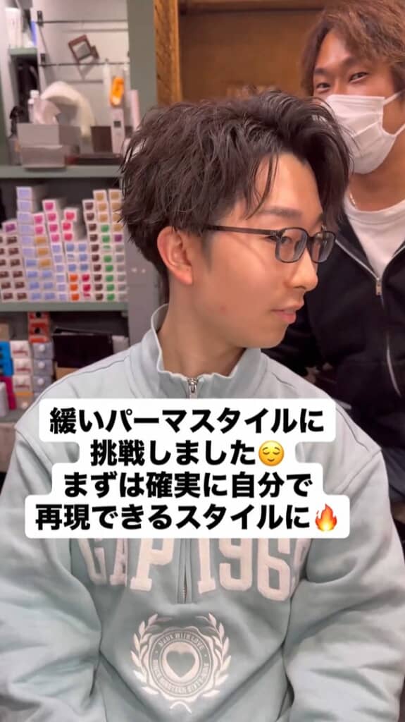 後ろはすっきりとして軽やか