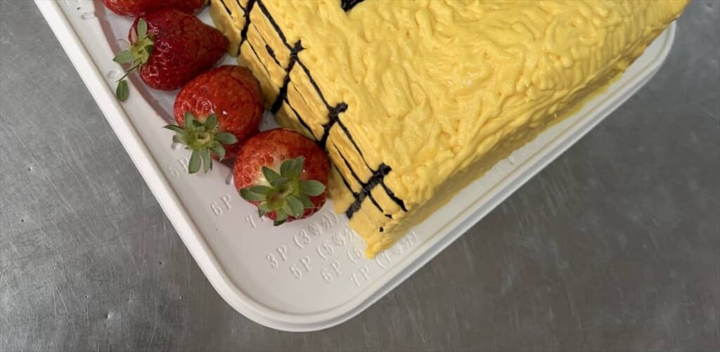 友人の娘の結婚祝いに贈った「キン肉マン」のサンシャインを模したケーキ