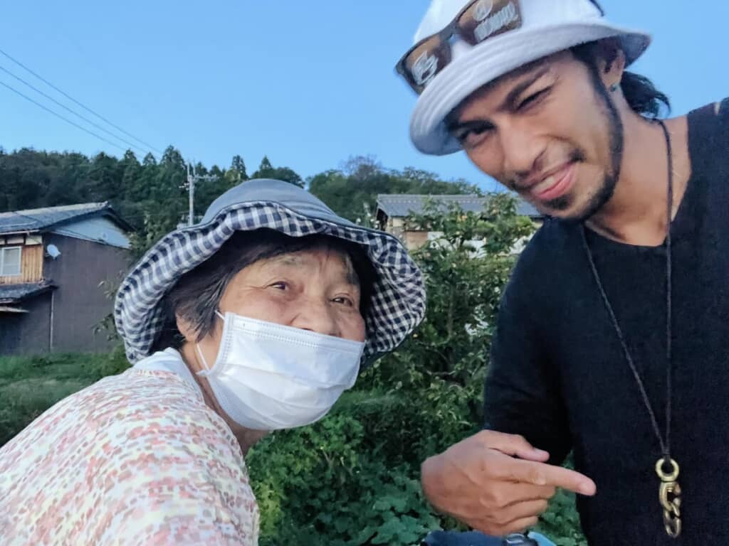 お母さんとの2ショット